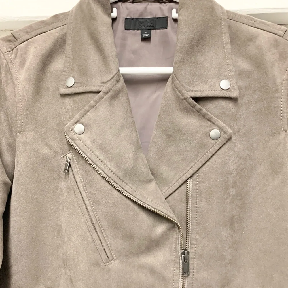 🍄3/$20 SzM Uniqlo Moto Jacket - Picture 4 of 7